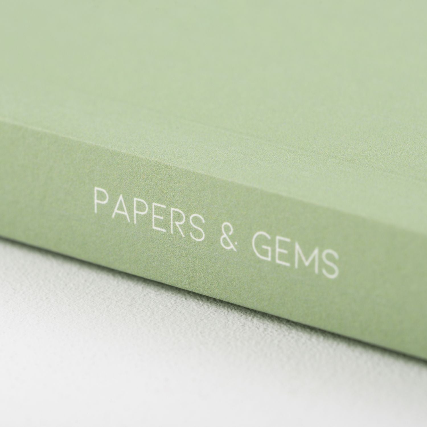 A5 lined lay-flat notebook | Sage green