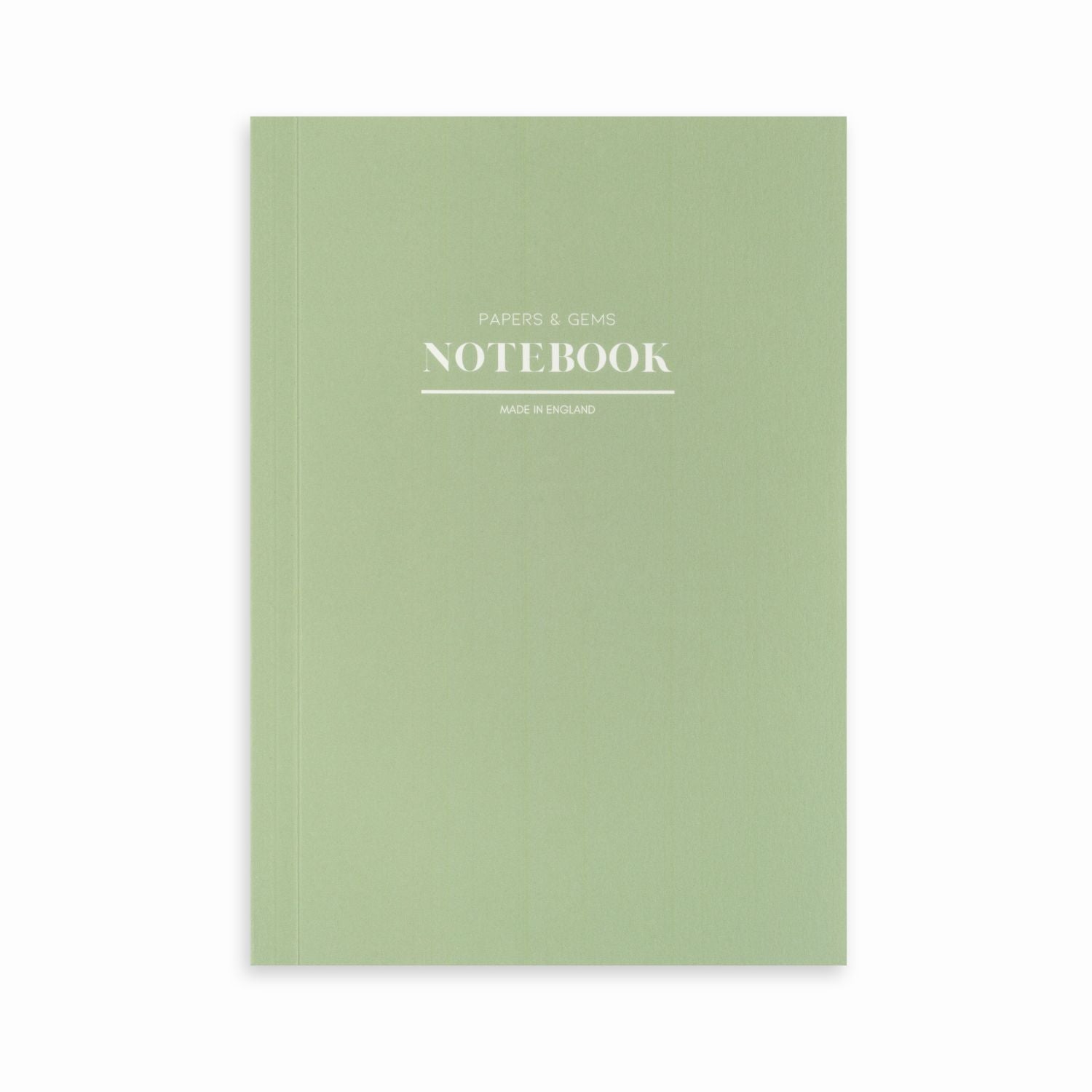 A5 lined lay-flat notebook | Sage green