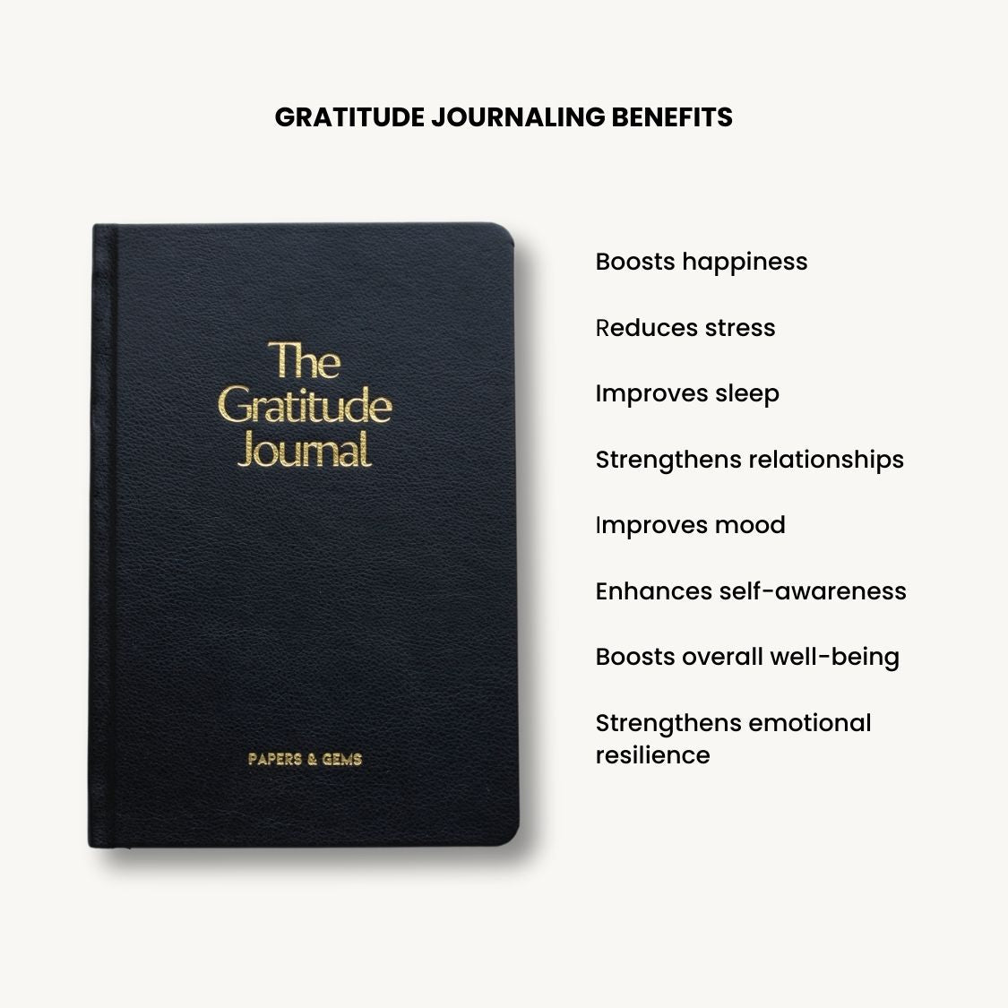 daily gratitude journal black benefits