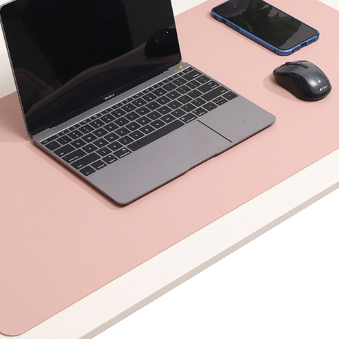 pu leather desk mat protector pink